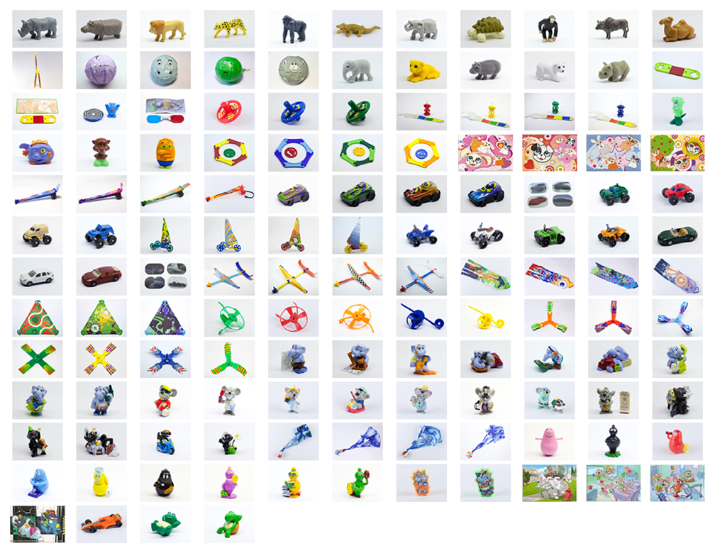 kinder toy list